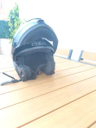 Casco NZI Negro abatible talla M