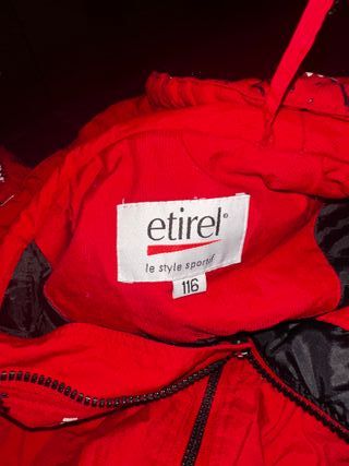 2 Monos de nieve infantil rojo