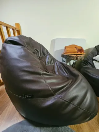 Puff XXL (2 unidades) Marron Chocolate Polipiel