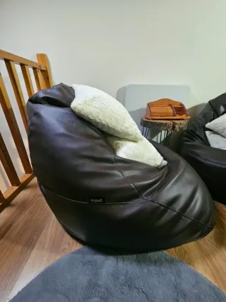 Puff XXL (2 unidades) Marron Chocolate Polipiel