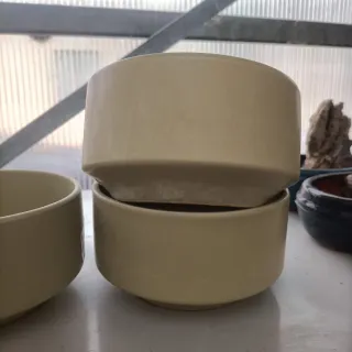 Set 3 Vasi Ciotole Ceramica Diametro 15cm