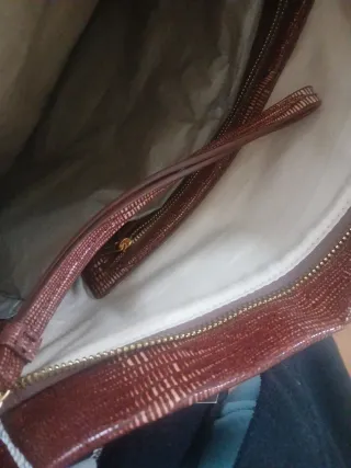 Bolso de mano Uterqüe marrón sin estrenar