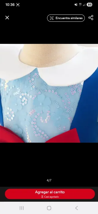 Disfraz Blancanieves con diadema