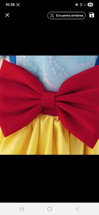 Disfraz Blancanieves con diadema