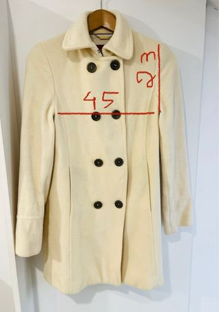 Sobretudo Lã Burberry Bege