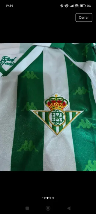 Camiseta Real Betis Retro Manga Larga