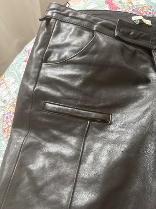 Pantalones de piel negros