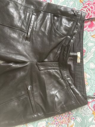 Pantalones de piel negros