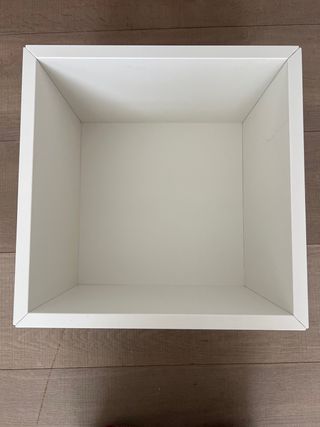 Caja/estanteria blanca de ikea
