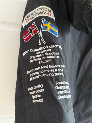 Abrigo Geographical Norway Hombre Negro