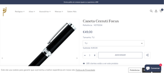 Caneta Cerruti 1881 Focus Preta