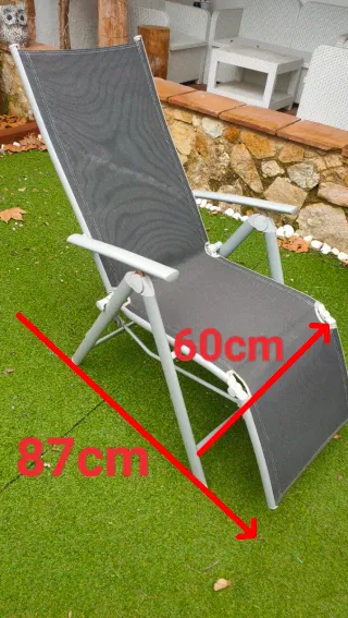 Hamaca plegable gris