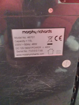 Nevera portátil Morphy Richards