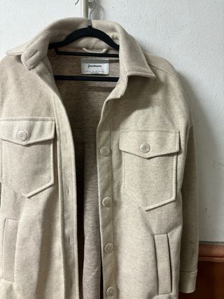Sobrecamisa Stradivarius Beige Talla M