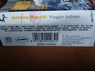 Musicassetta Andrea Bocelli -Viaggio Italiano