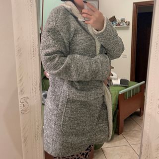 Cappotto Oversize Pull&Bear Grigio M