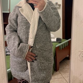 Cappotto Oversize Pull&Bear Grigio M