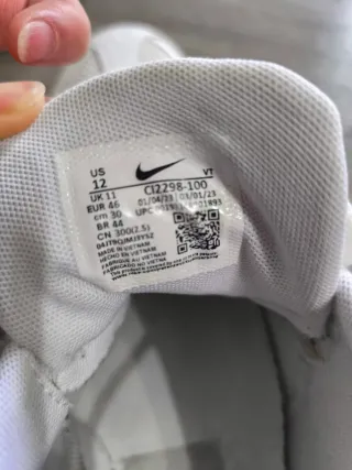 Zapatillas Nike Air Max Talla 46 Blancas