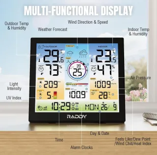 Estación Meteorológica Raddy WF-120C WiFi