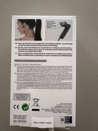 Auriculares Bluetooth Sony Negro