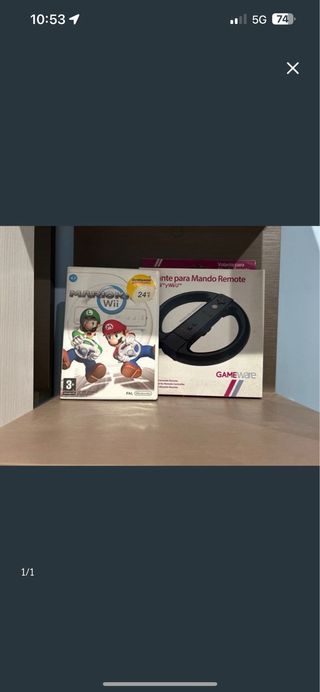 Mario Kart Wii + Volante GameWare + Grand Slam