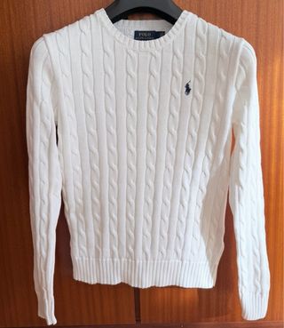 Jersey Polo Ralph Lauren Blanco Mujer ORIGINAL