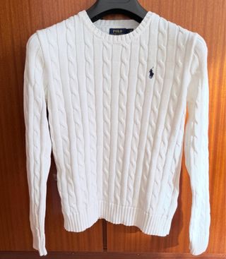 Jersey Polo Ralph Lauren Blanco Mujer ORIGINAL