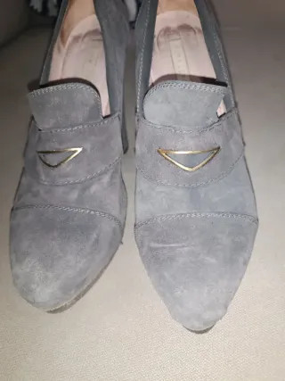 Pura López Tacones Talla 39 Gris