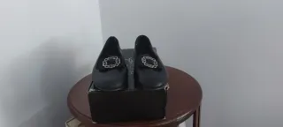 Zapatos niño fallero negros