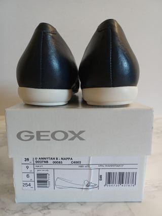 Geox Annytah Mocasines Piel Talla 39 Azul