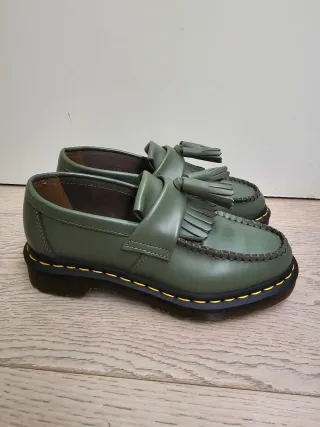 Dr. Martens Adrian mocassini verdi con nappe