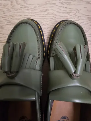 Dr. Martens Adrian mocassini verdi con nappe