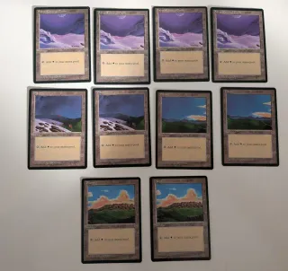 Lote Cartas Magic The Gathering Tierras