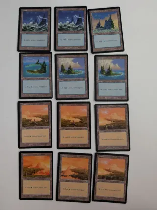 Lote Cartas Magic The Gathering Tierras