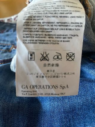 Jeans Armani Uomo Tg 33 Blu