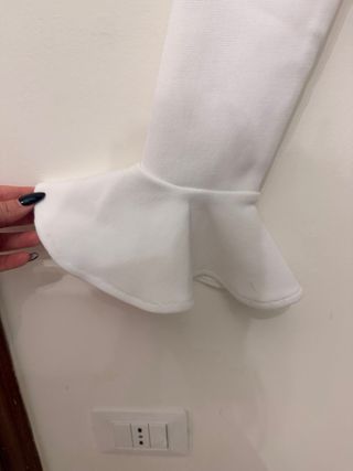 Top bianco manica lunga