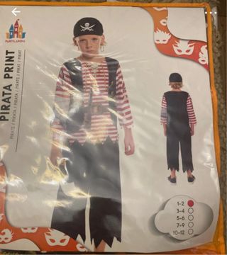 Disfraz Pirata Niño Talla 1-2