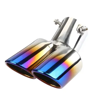 Tubo de Escape Doble Cromado Universal