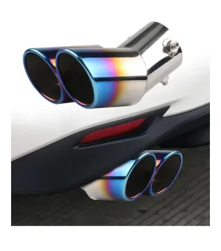 Tubo de Escape Doble Cromado Universal