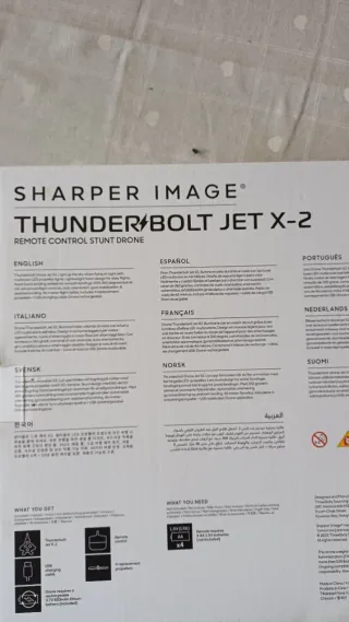 Drone Sharper Image Thunderbolt Jet X-2