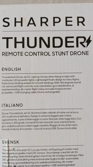 Drone Sharper Image Thunderbolt Jet X-2
