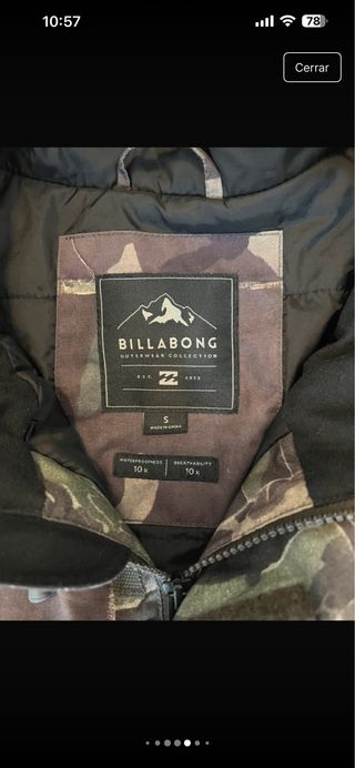 Abrigo Billabong Camuflaje
