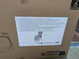 Sillón reclinable gris y beige