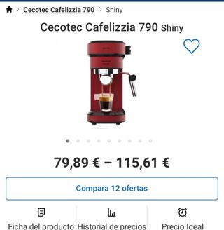 Cafetera Cecotec Cumbia Cafelizzia Roja