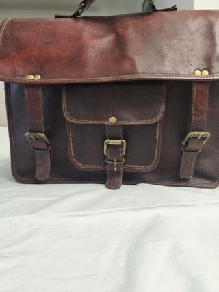 Pasta executivo vintage pele