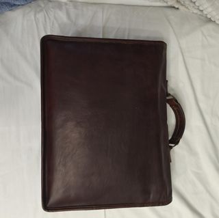 Pasta executivo vintage pele