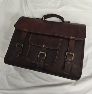 Pasta executivo vintage pele