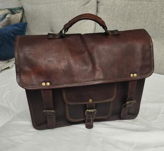 Pasta executivo vintage pele