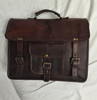 Pasta executivo vintage pele