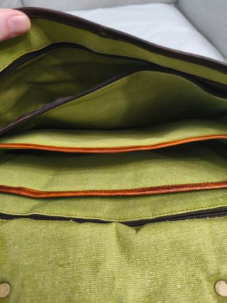 Pasta executivo vintage pele